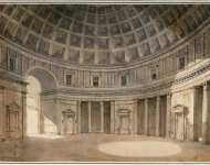 Clerisseau Charles-Louis Interior of the Pantheon  - Hermitage